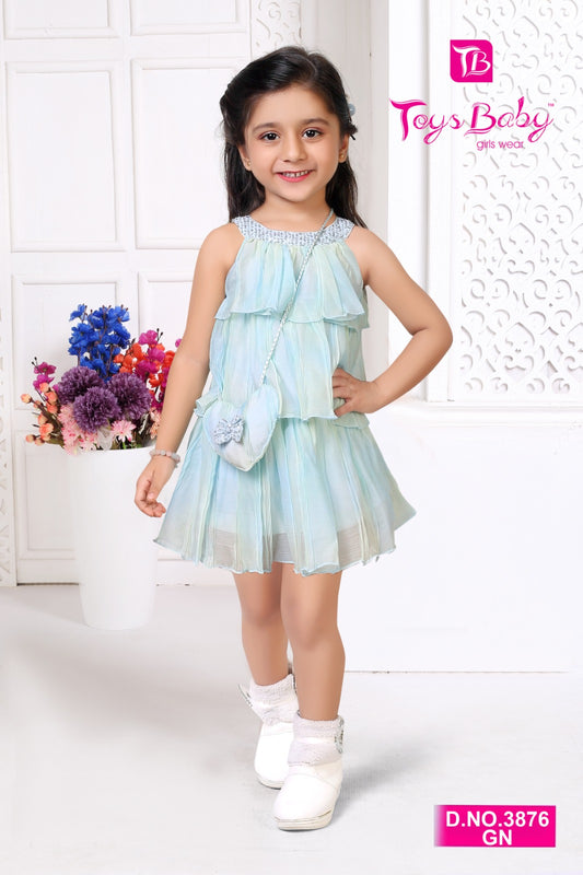 Girls Layered Frill Frock