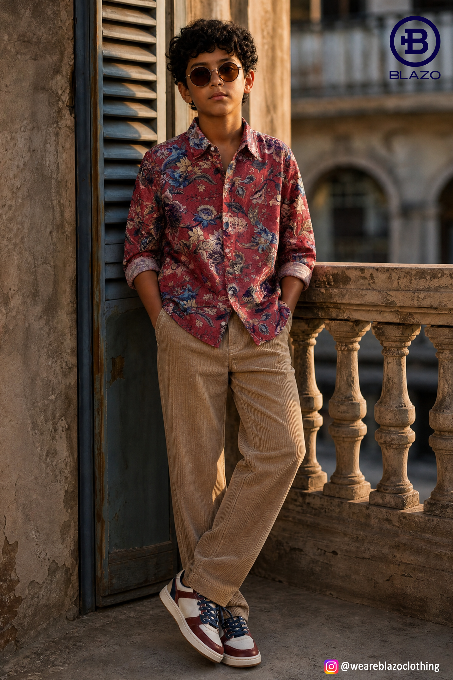 Boys Codry Printed Party Shirt