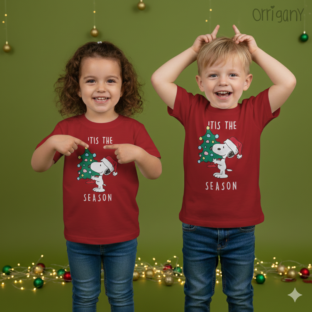 Christmas Snoopy Red Color Unisex T-Shirt