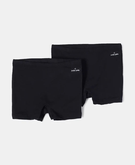Girls Jockey Cotton Cycling Shorts (Short Length) (Pack of 2)
