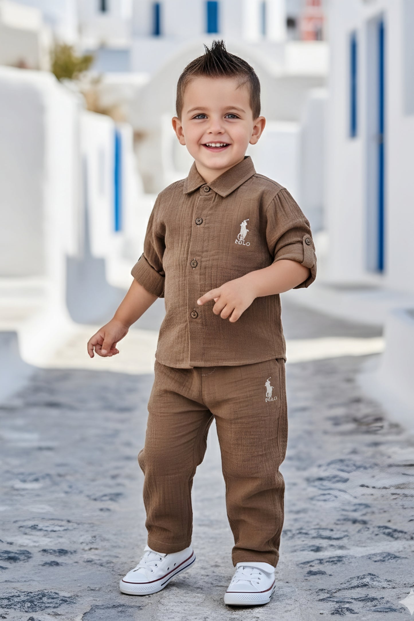 Boys Muslin Full Co-ord Set