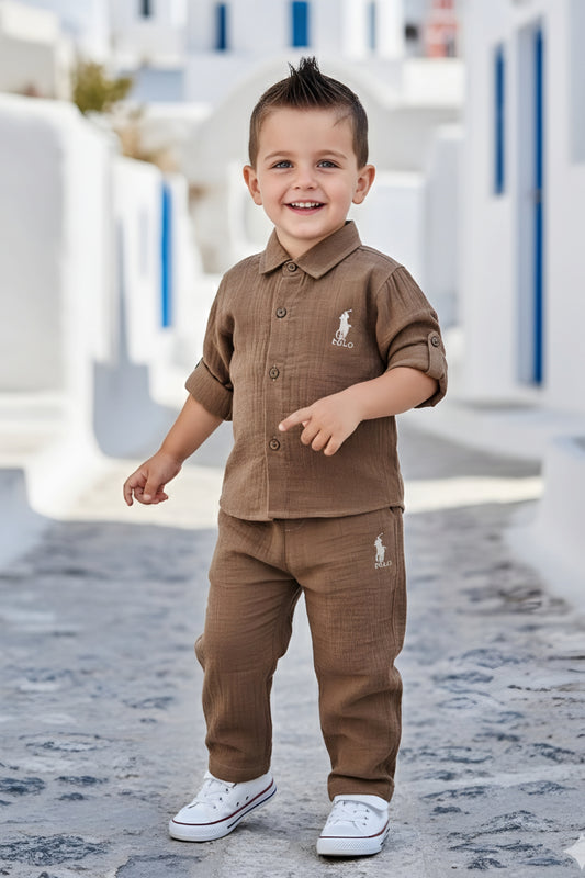Boys Muslin Full Co-ord Set