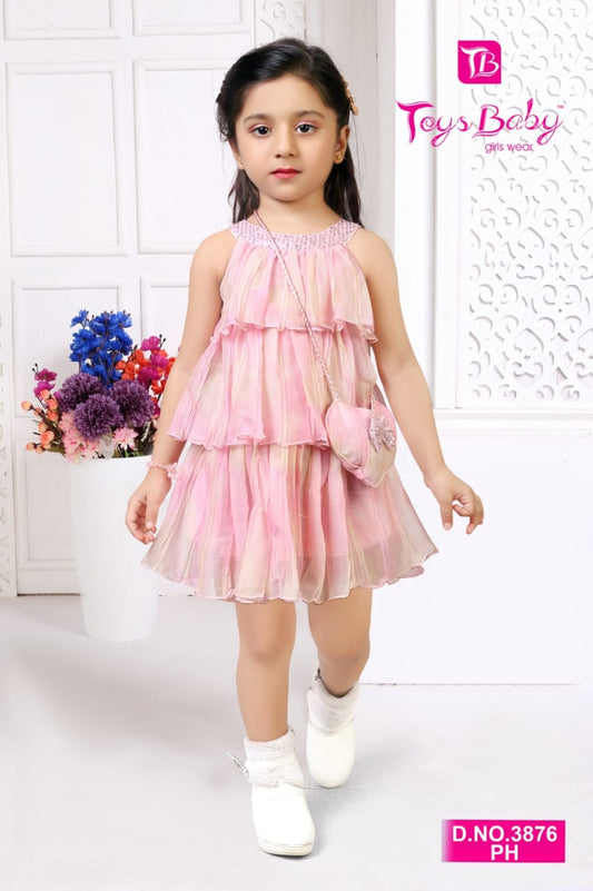 Girls Layered Frill Frock