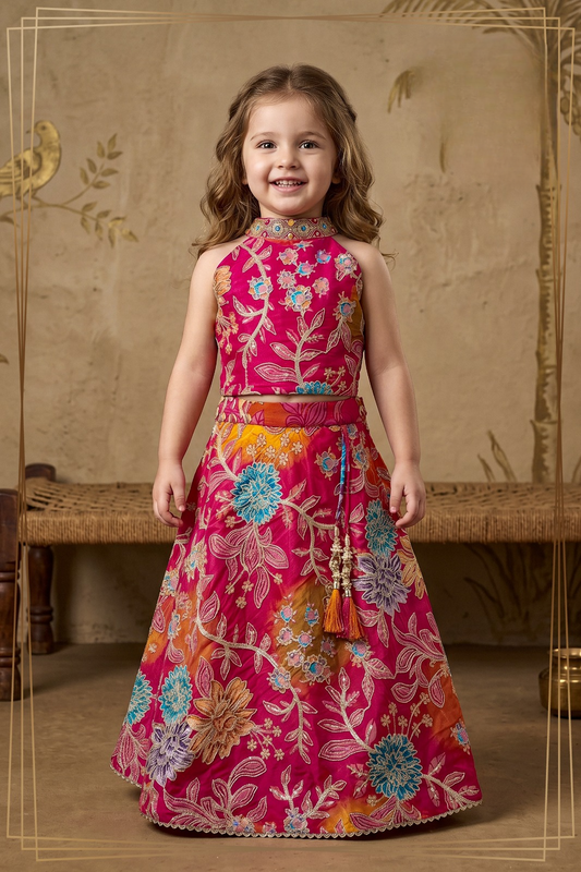 Girls Heavy Embriodery Work Choli