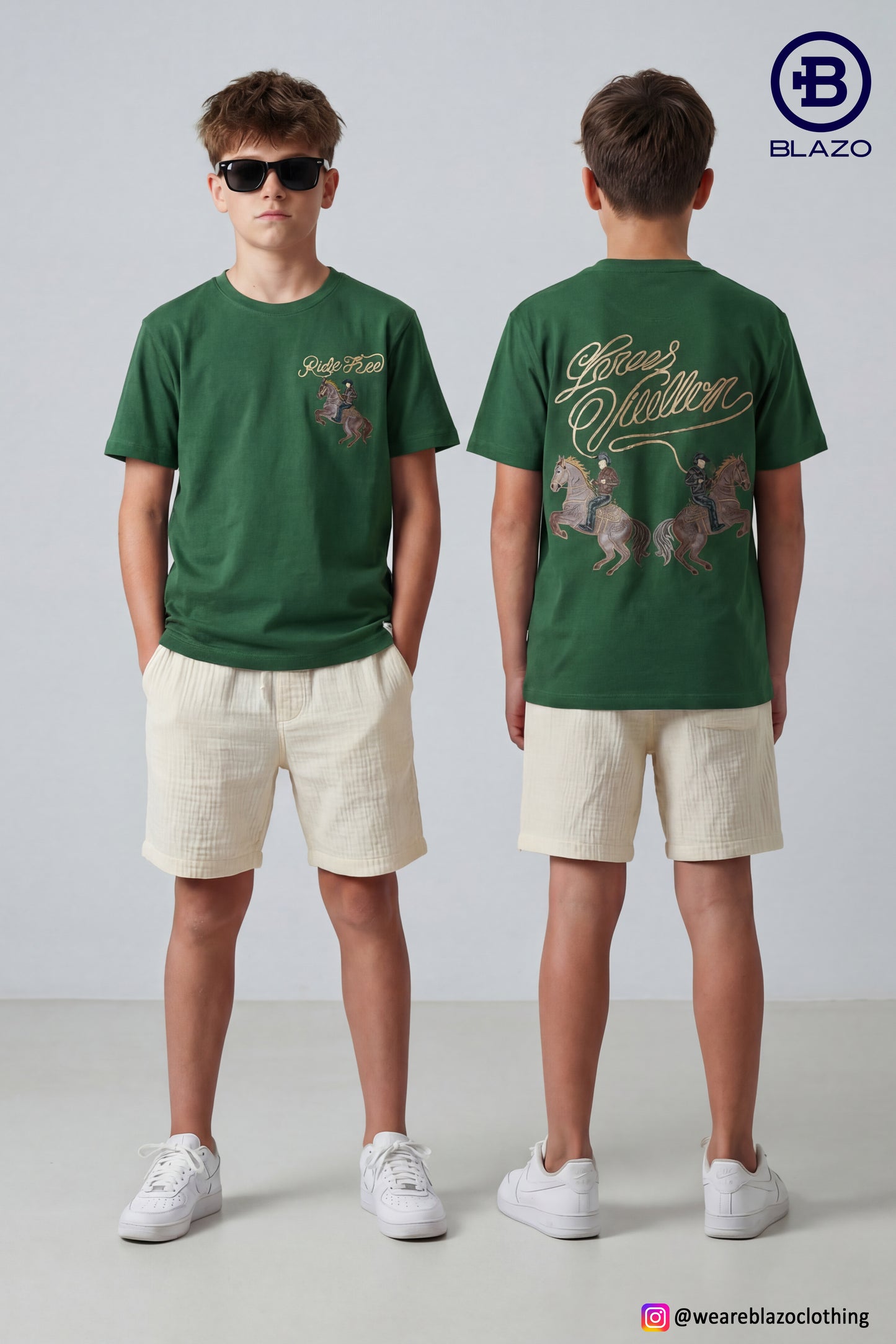 Boys Horse Patch T.shirt