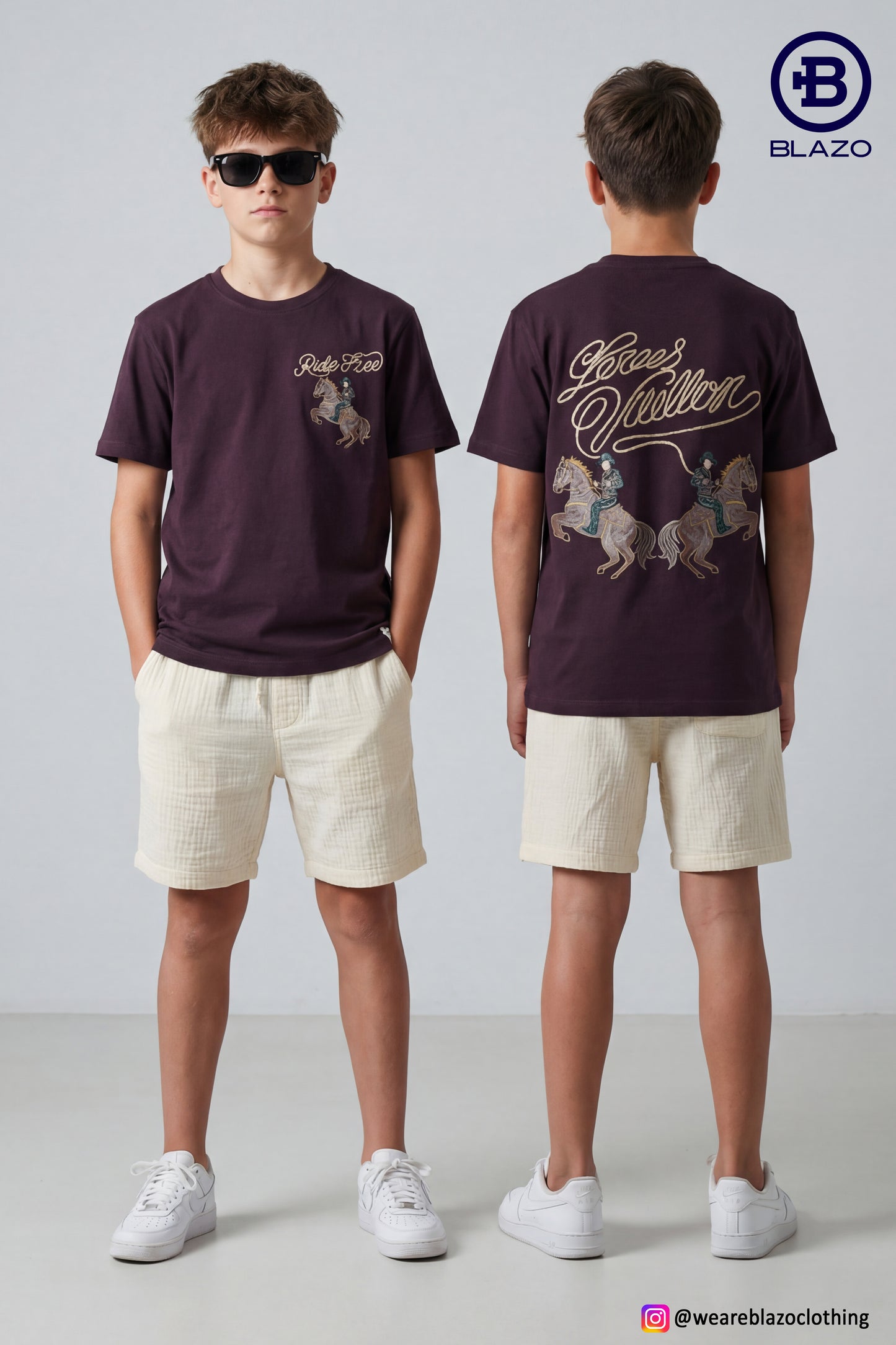 Boys Horse Patch T.shirt