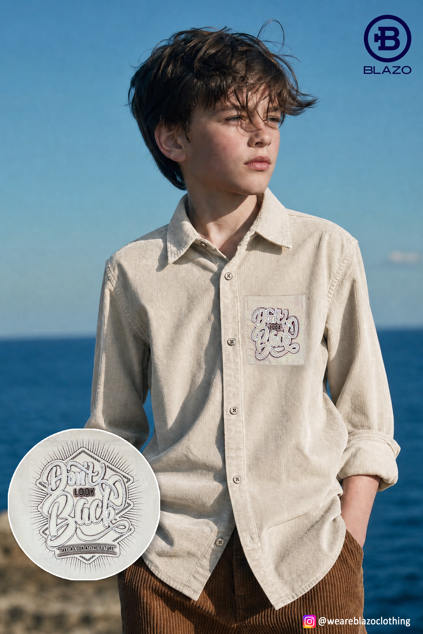 Boys Codry Embroidery Party Shirt