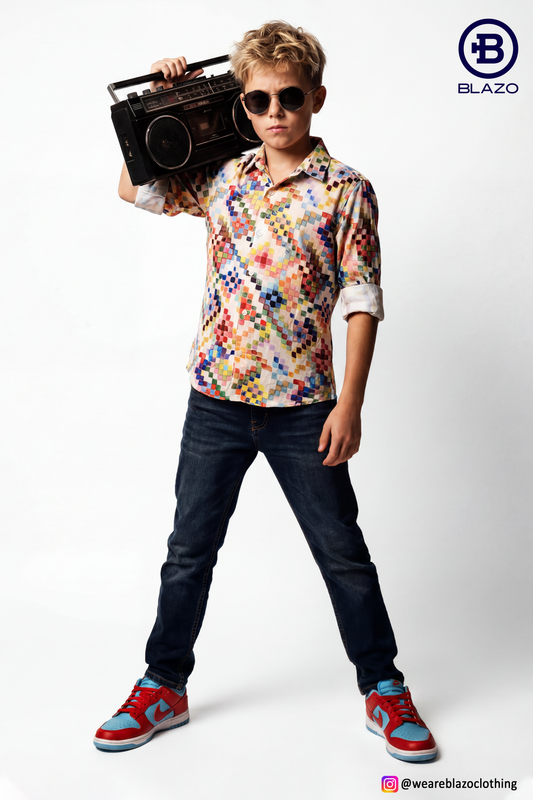 Boys Codry Printed party Shirt