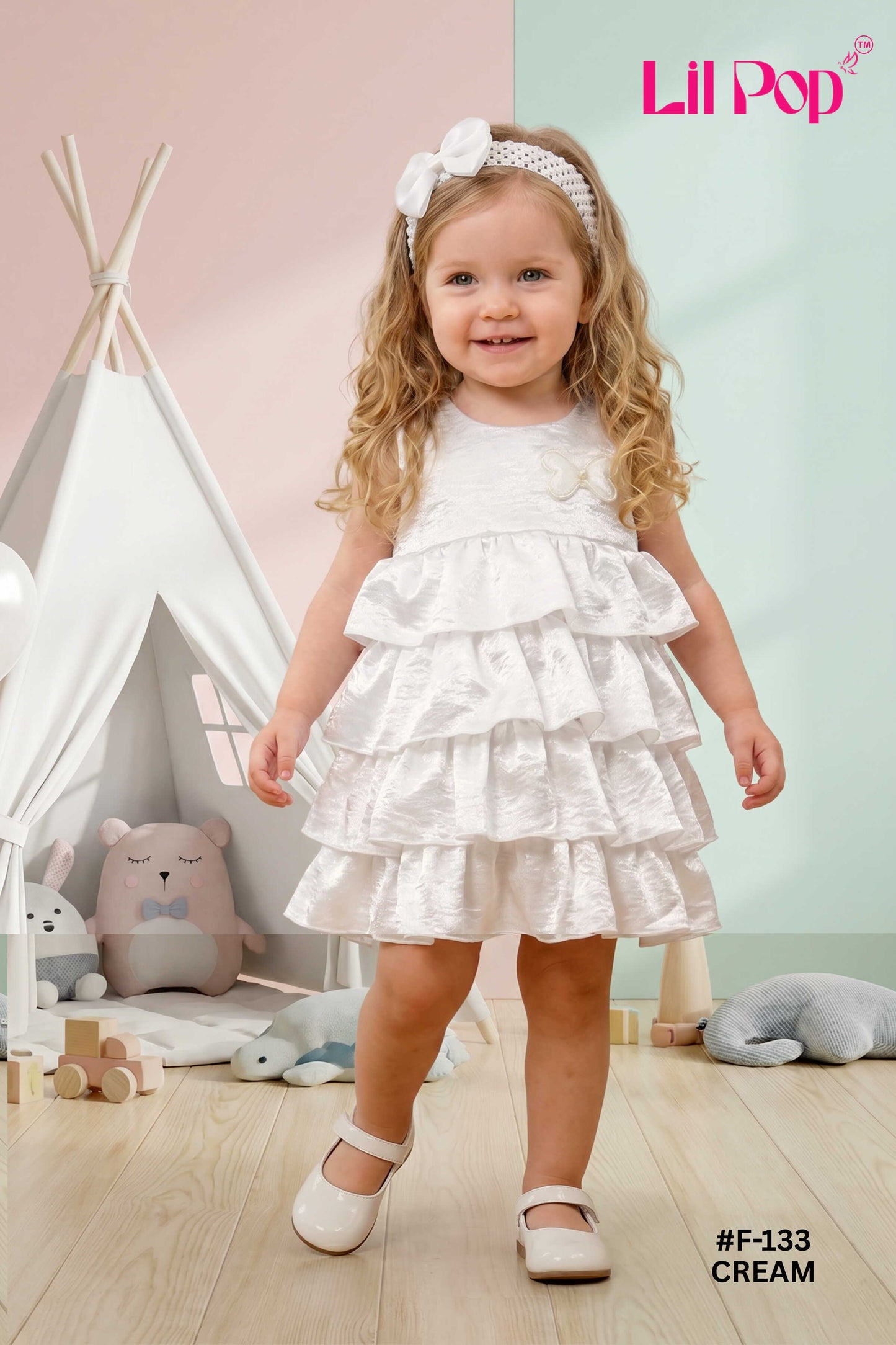 Girls Soft Tissue Fancy Frock