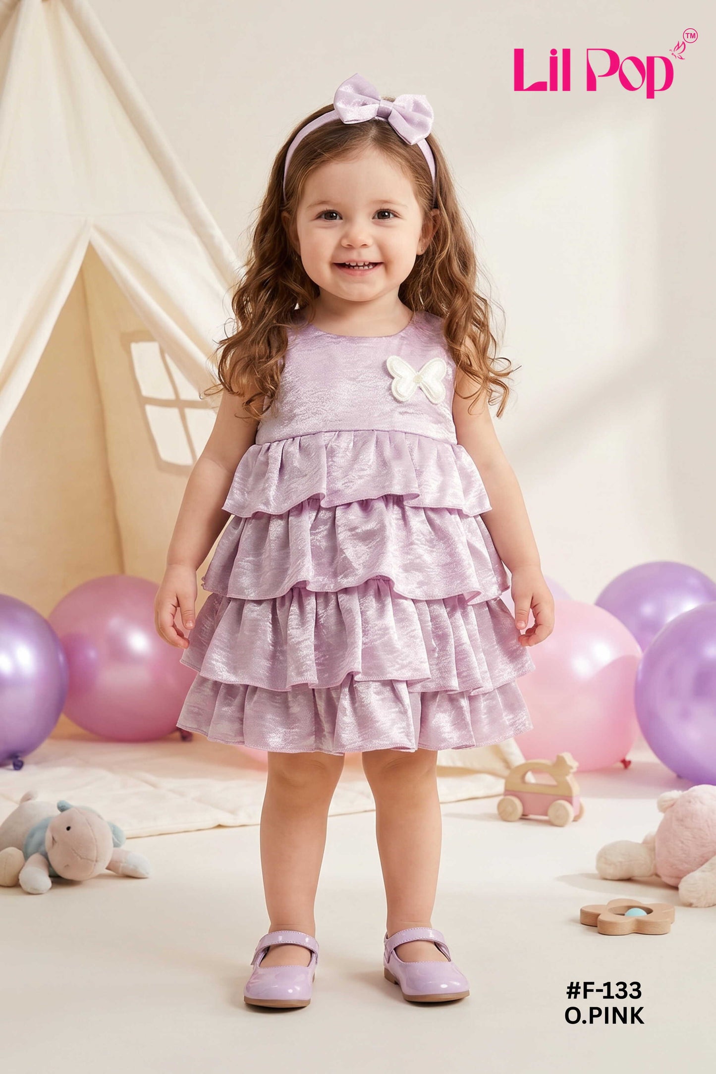 Girls Soft Tissue Fancy Frock
