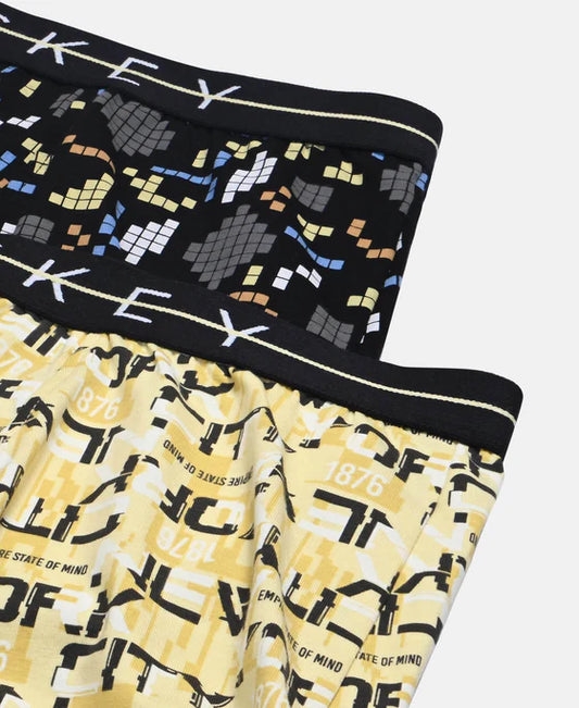 Boys Jockey Printed Trunk with Ultrasoft Waistband (Pack of 2)
