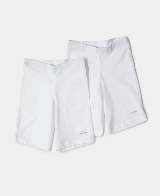 Girls Jockey Cotton Cycling Shorts (Long Length) (Pack of 1)