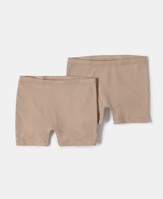 Girls Jockey Cotton Cycling Shorts (Short Length) (Pack of 2)