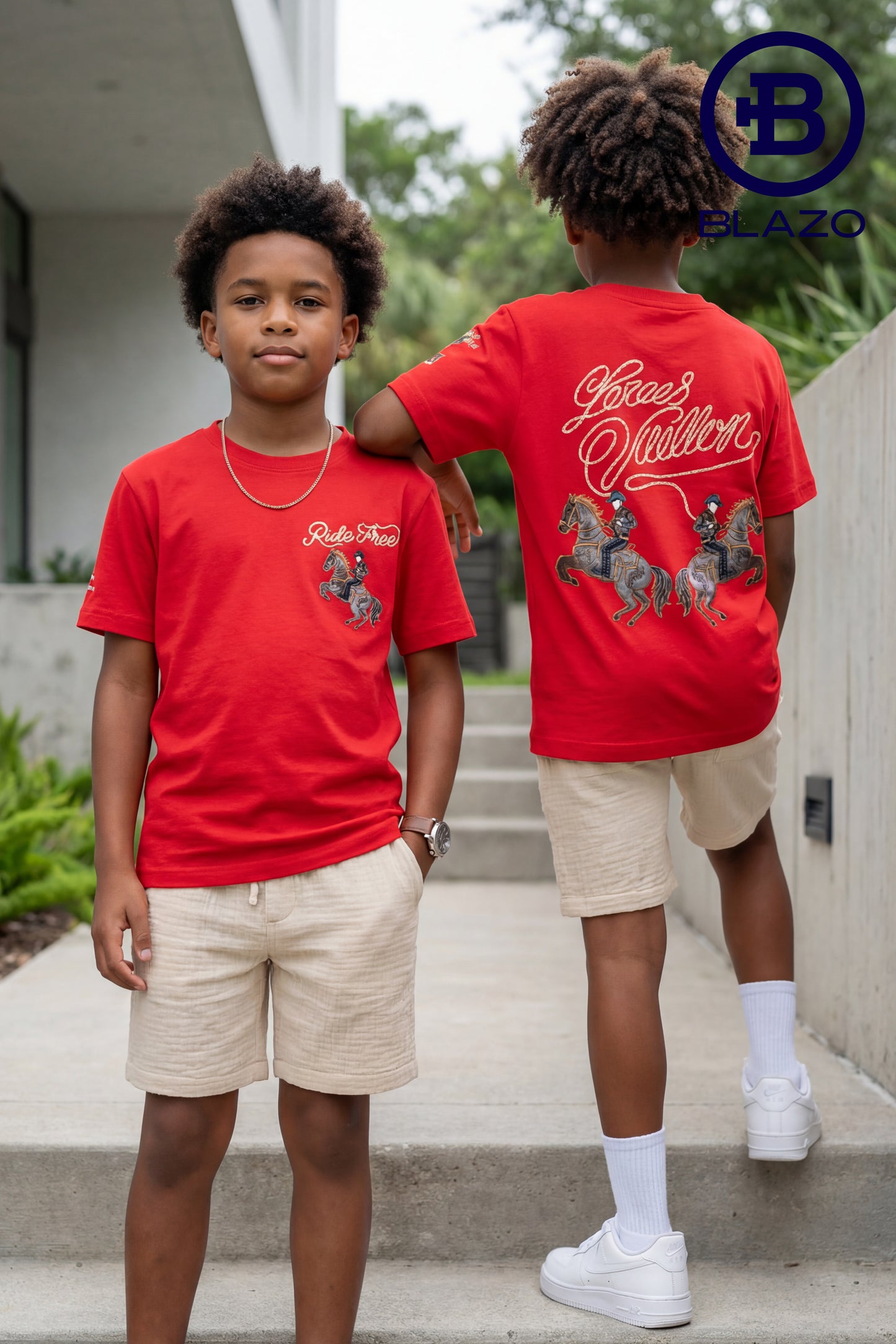 Boys Horse Patch T.shirt