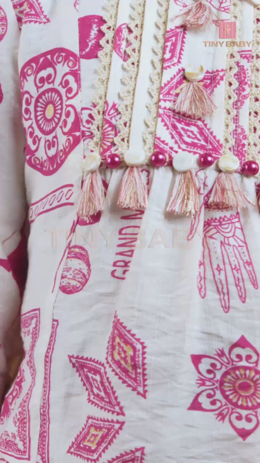 Girls Printed Cotton Co-ord Set