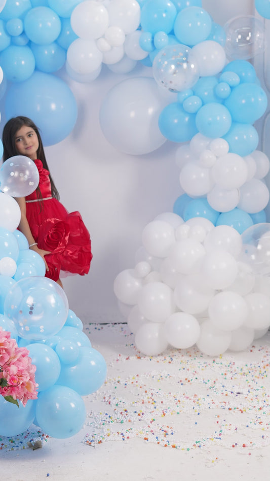 Girls Tissue Organza Party Frock