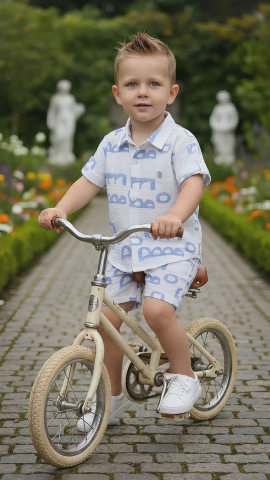 Boys Half printed Co-Ord Set